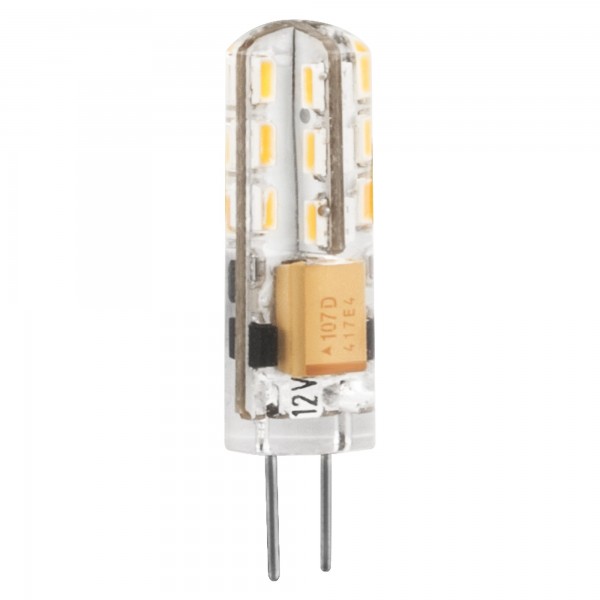 Bomb.led silicona g4 2w. 12v. fria (caja de 10 unidades)