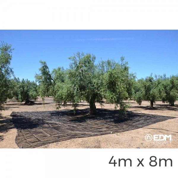 Manto para recolecta de frutos 4x8m color negro