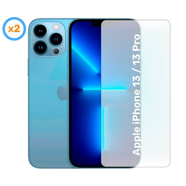 Akashi cristal protector (x2) para apple iphone 13 / 13 pro