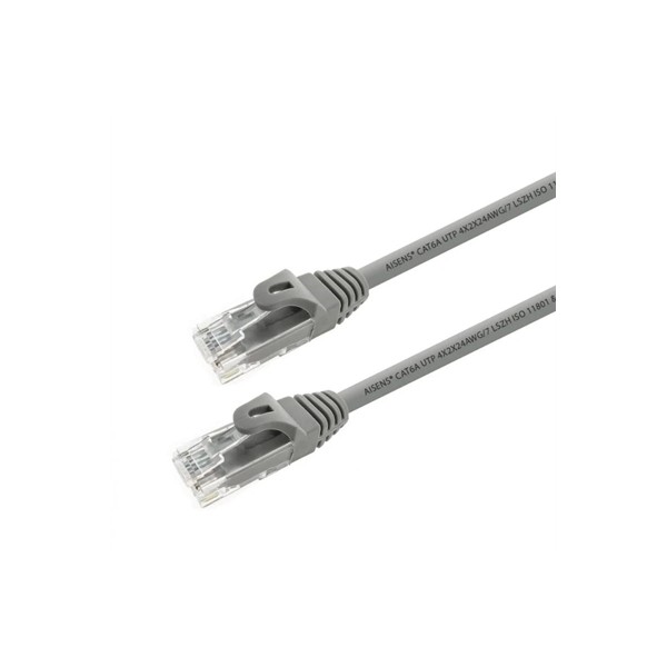 Aisens latiguillo rj45 cat.6a utp gris 0.5m