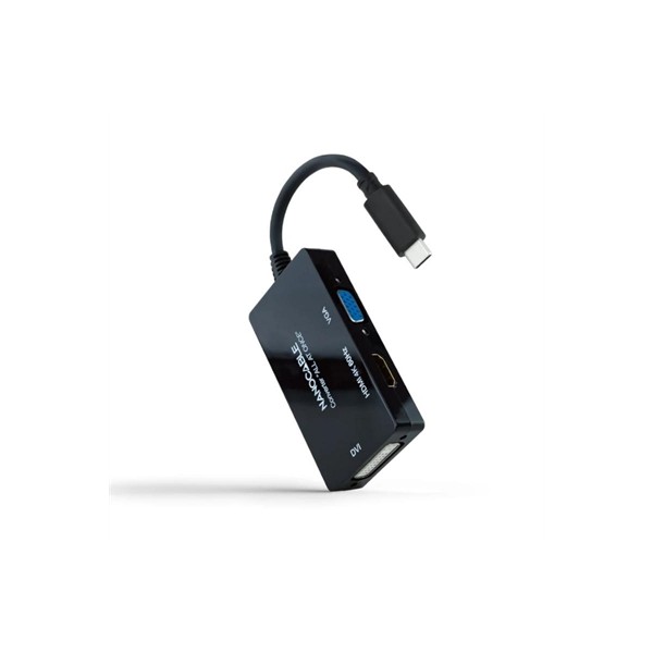 Nanocable conversor usb-c a hdmi/dvi/vga 20 cm