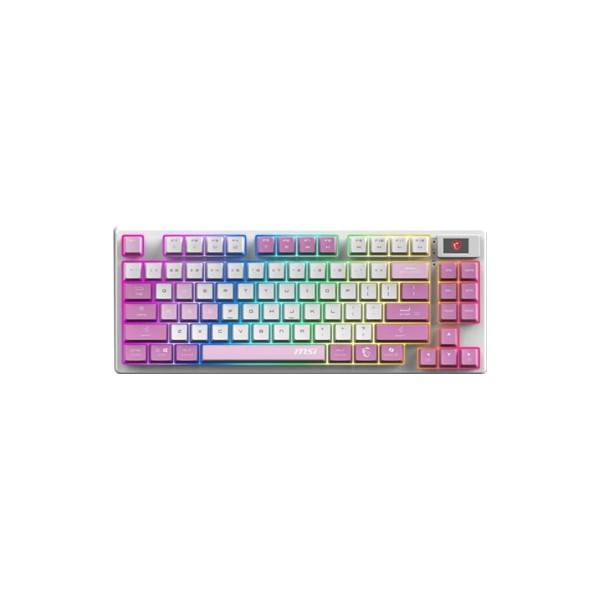 Msi teclado forge gk600 tkl w violet es bt