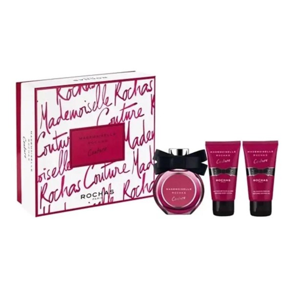 Rochas medmoiselle couture body 3un + locion corporal 75ml + eau de parfum 1u.