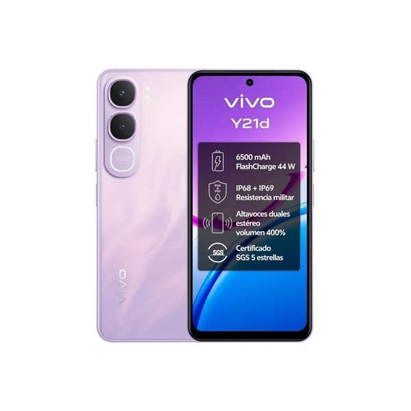 Vivo y21d 5g 6.68" 6gb(64) 256gb ip69 lavanda purp